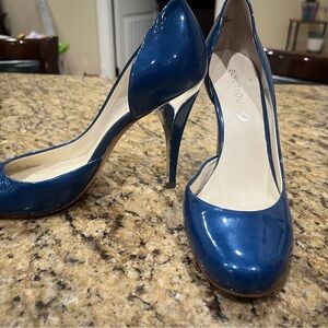 Boutique 9 Blue Leather Women's Heels 7.5